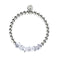 Quartz d'Herkimer | Argent | Bracelet de pierres précieuses non taillées