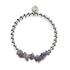 Labradorite | Silver | Uncut Gemstone Bracelet
