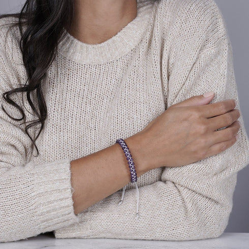 Améthyste | Argent sterling .925 | Bracelet Vitalité