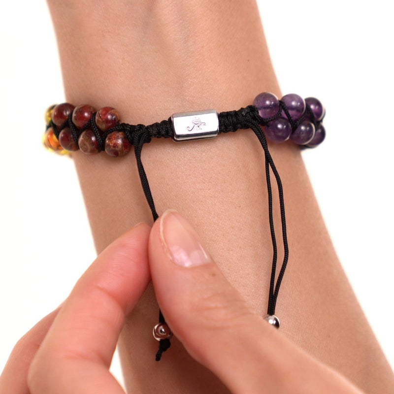 Chakra arc-en-ciel | Bracelet 7 pierres précieuses