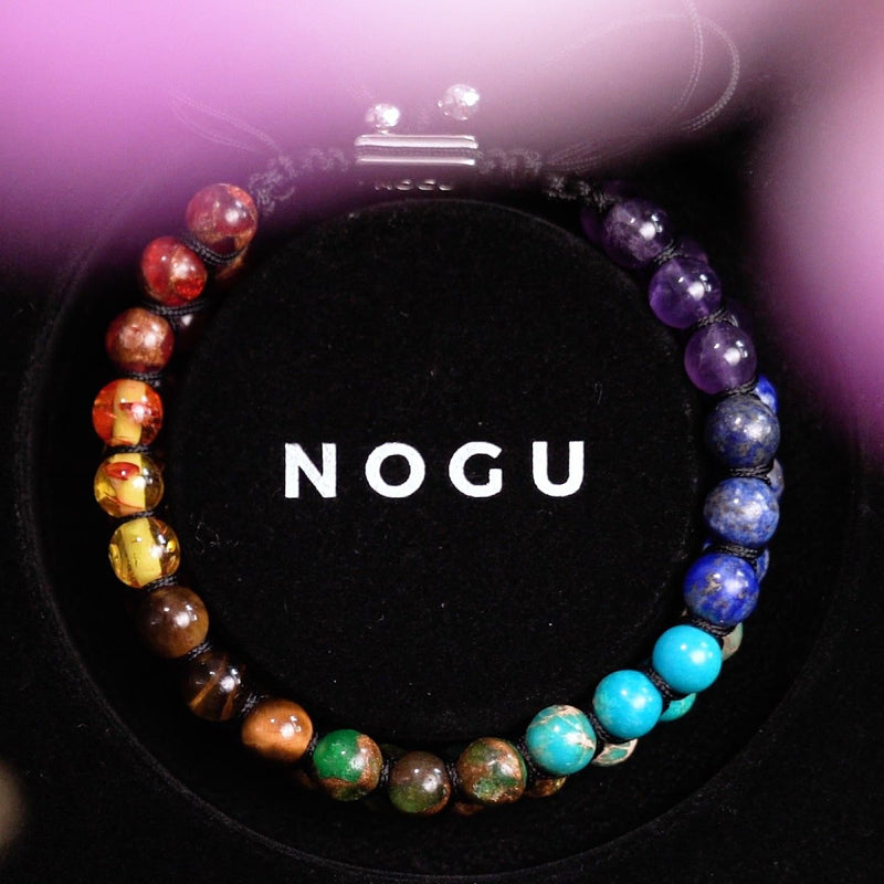 Chakra arc-en-ciel | Bracelet 7 pierres précieuses