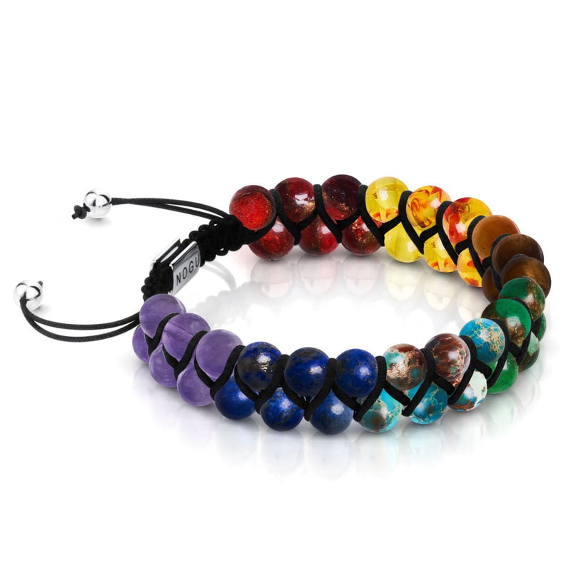 Chakra arc-en-ciel | Bracelet 7 pierres précieuses