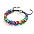 Chakra arc-en-ciel | Bracelet Geom 7 pierres précieuses | Argent