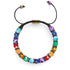 Chakra arc-en-ciel | Bracelet Geom 7 pierres précieuses | Licorne Argent