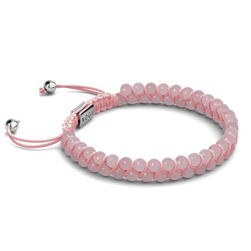 Quartz rose | Argent sterling .925 | Bracelet Vitalité