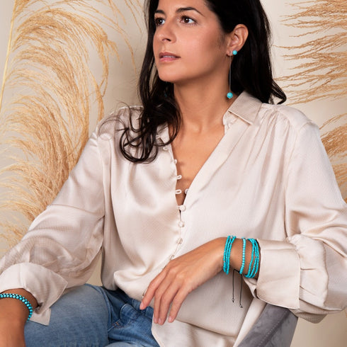 turquoise | Argent sterling .925 | Bracelet Vitalité