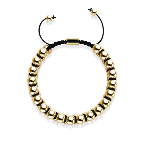 Or deux tons | Noir | Bracelet Vitalité
