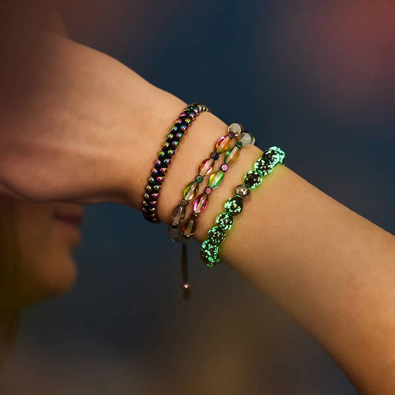 Licorne Argent | Noir | Bracelet Mini Vitalité