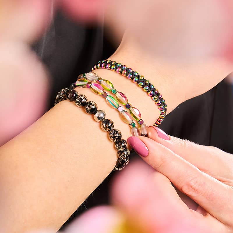 Licorne Argent | Noir | Bracelet Mini Vitalité