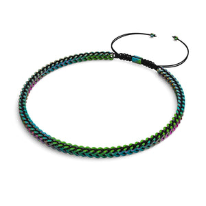 Black x Unicorn Silver | Gaia Wheat Chain | Choker Necklace