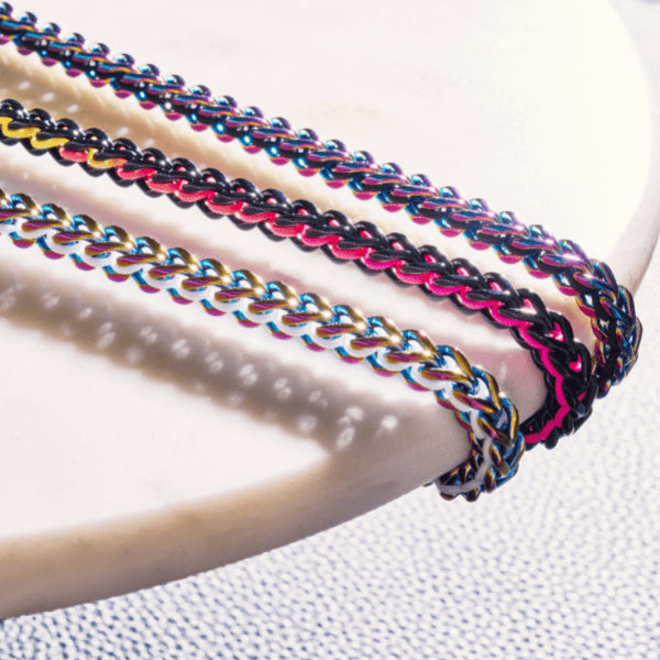 White x Unicorn Silver | Gaia Wheat Chain | Choker Necklace