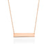 Bar minimaliste | Or rose 18 carats | Collier doré