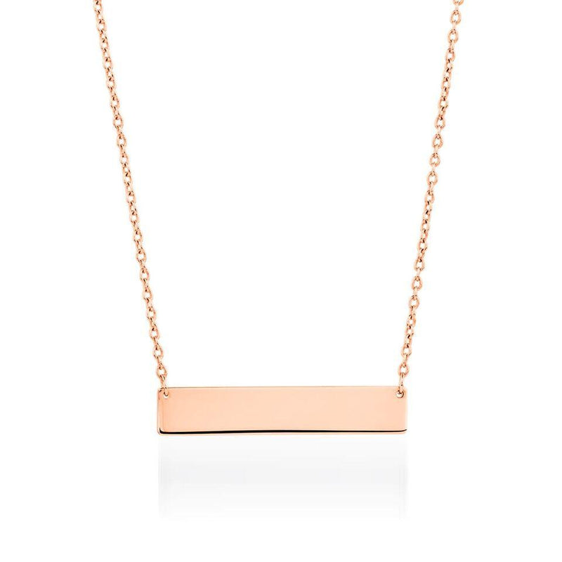 Minimalist Bar | 18k Rose Gold | Gilded Necklace