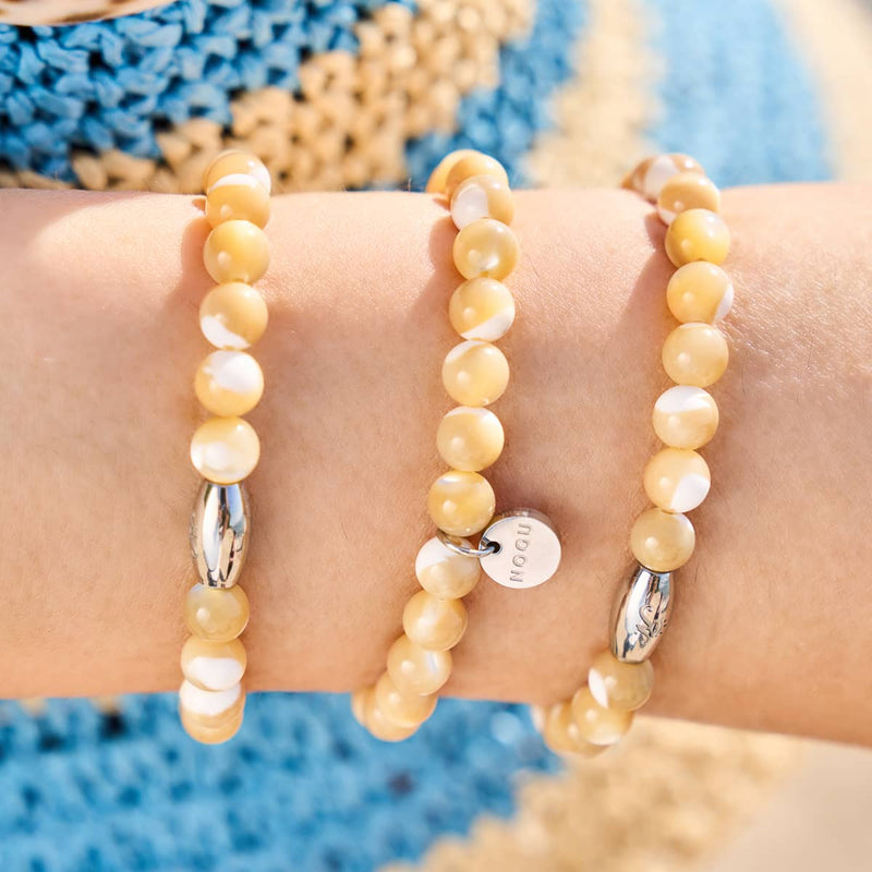 Bracelet Abalone | Caramel x Argent