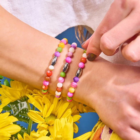 Pinata Confetti x Argent | Bracelet Abalone