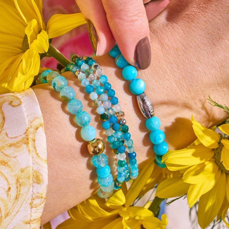 Sunlit Sky x Silver | Abalone Bracelet