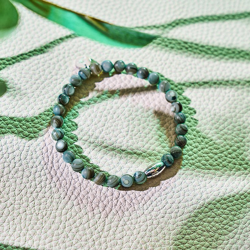 Bracelet en varech viridian x argent | Abalone