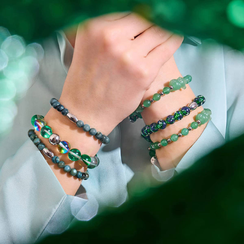 Bracelet en varech viridian x argent | Abalone