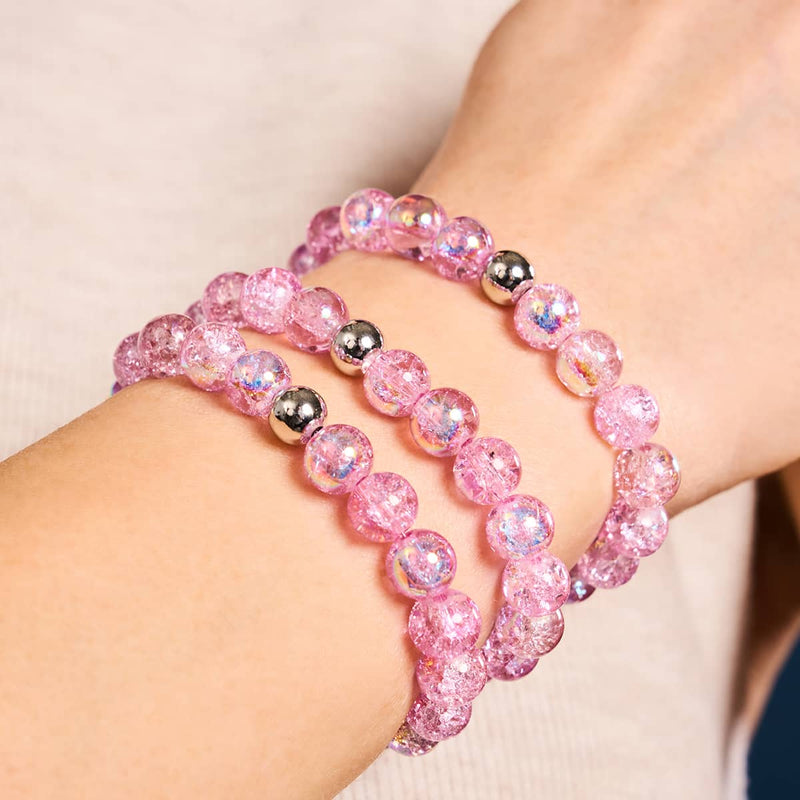 Purple Cloud | .925 Sterling Silver | Bubble Glass Bracelet