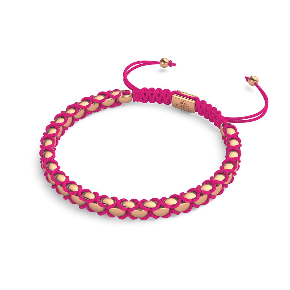 Bracelet à maillons Catena Magenta x Or rose