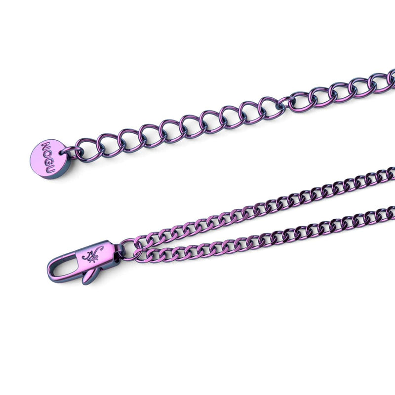 Chakra arc-en-ciel | Chaîne de cheville à 7 pierres précieuses | Licorne argentée