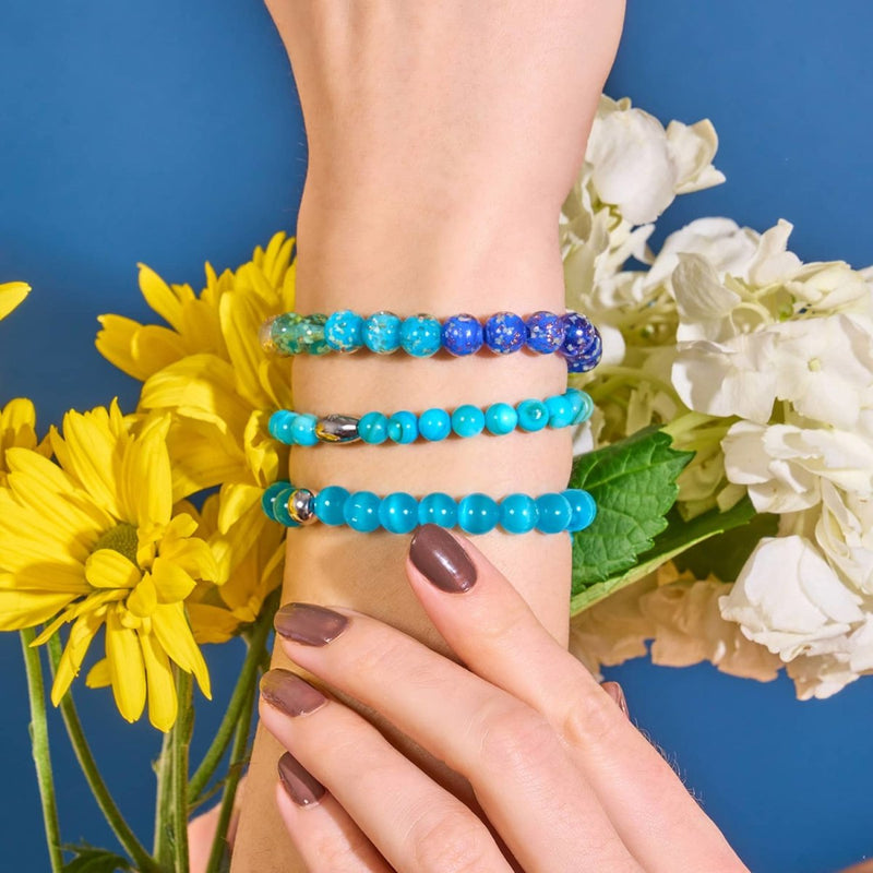 Buvez-moi Potion | Argent sterling .925 | Bracelet en verre du Cheshire