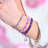 Violet | Argent | Bracelet Cheshire Glass Charmballa
