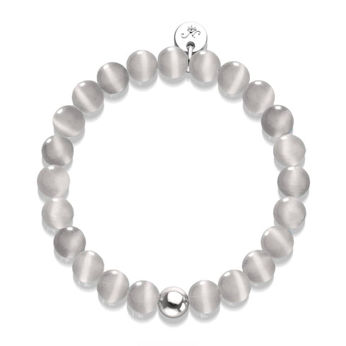 Tempête de velours | Argent sterling 925 | Bracelet en verre du Cheshire