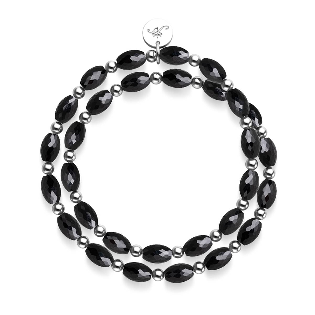 Dragonglass | Enveloppe en cristal noir x argent