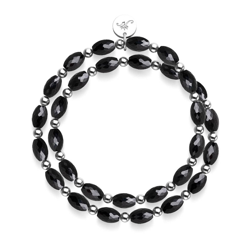 Dragonglass | Enveloppe en cristal noir x argent
