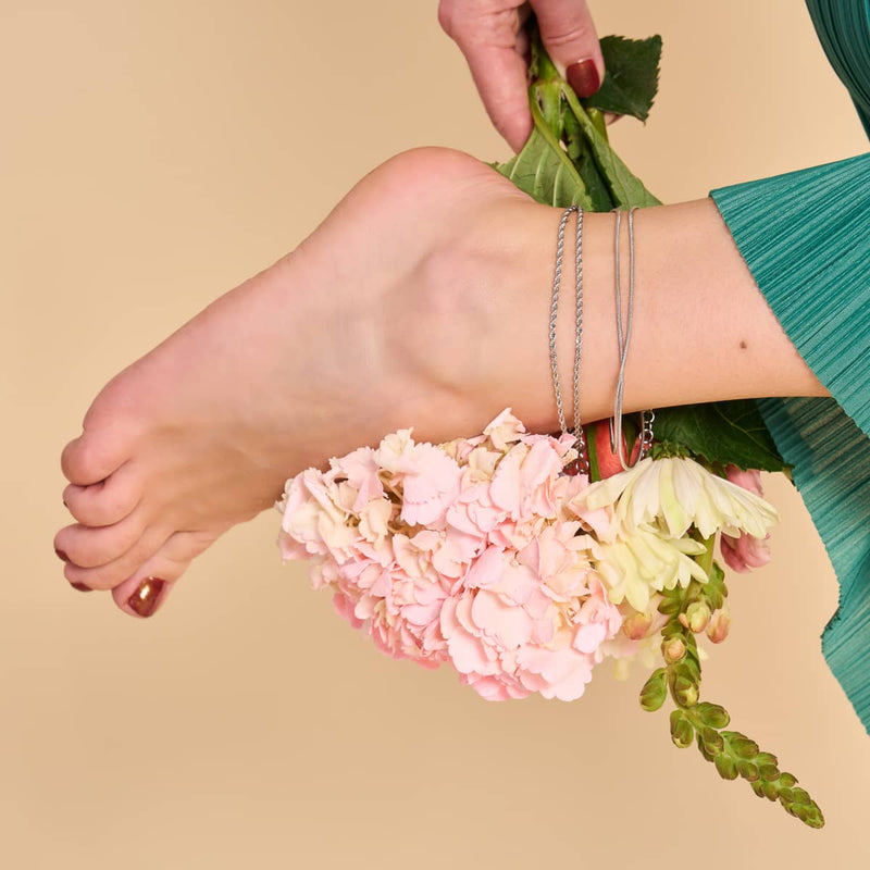 L'Athéna | Chaîne de cheville serpent