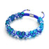 Flamme aigue-marine | Flamme lapis x aigue-marine | Bracelet en verre double luciole