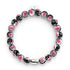 Bracelet Love en verre Firefly en argent sterling 925 noir x rose