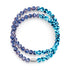Byzance bleue | Argent sterling 925 | Enveloppe en verre Firefly