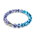 Iris bleu | Argent sterling 925 | Bracelet en verre Firefly