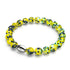 Bracelet en verre Firefly | Argent sterling 925 | Limoncello bleu