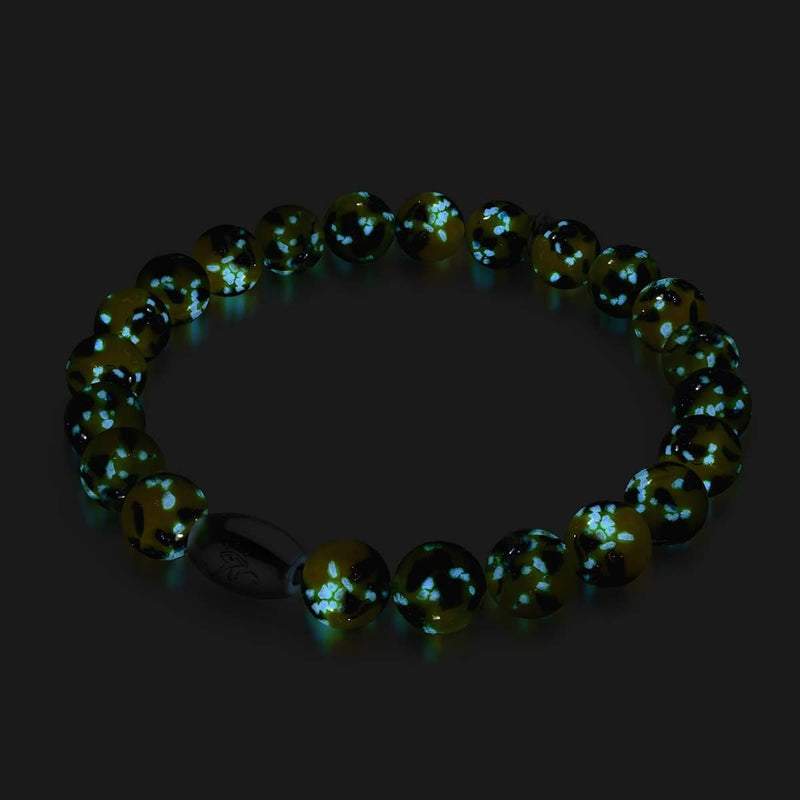Bracelet en verre Firefly | Argent sterling 925 | Limoncello bleu