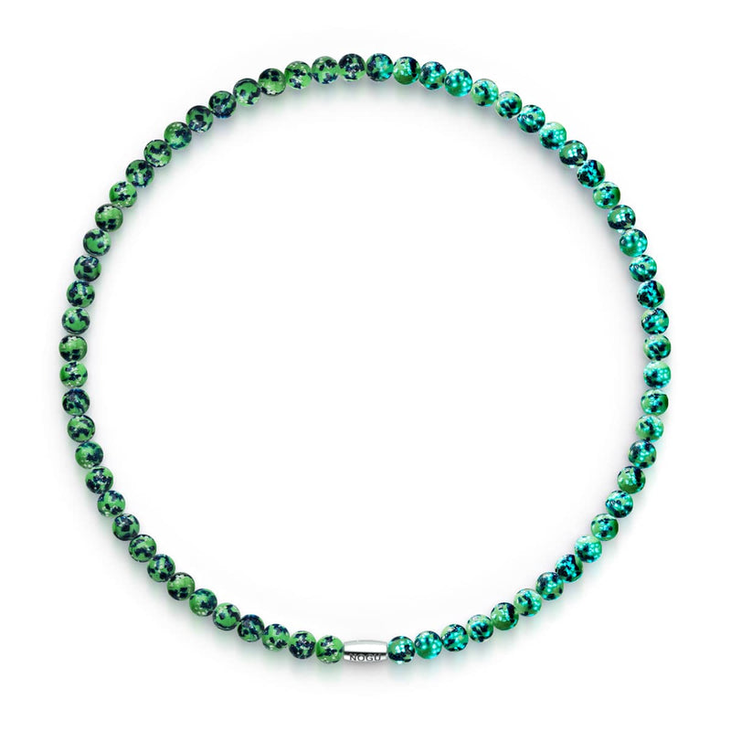 Menthe bleue | Argent sterling 925 | Enveloppe en verre Firefly
