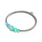Cerulean | Silver | Firefly Glass Cascade Bracelet