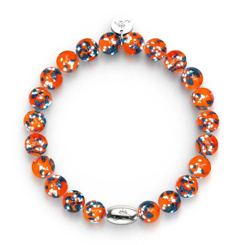 Glowing Ember | .925 Sterling Silver | Firefly Glass Bracelet