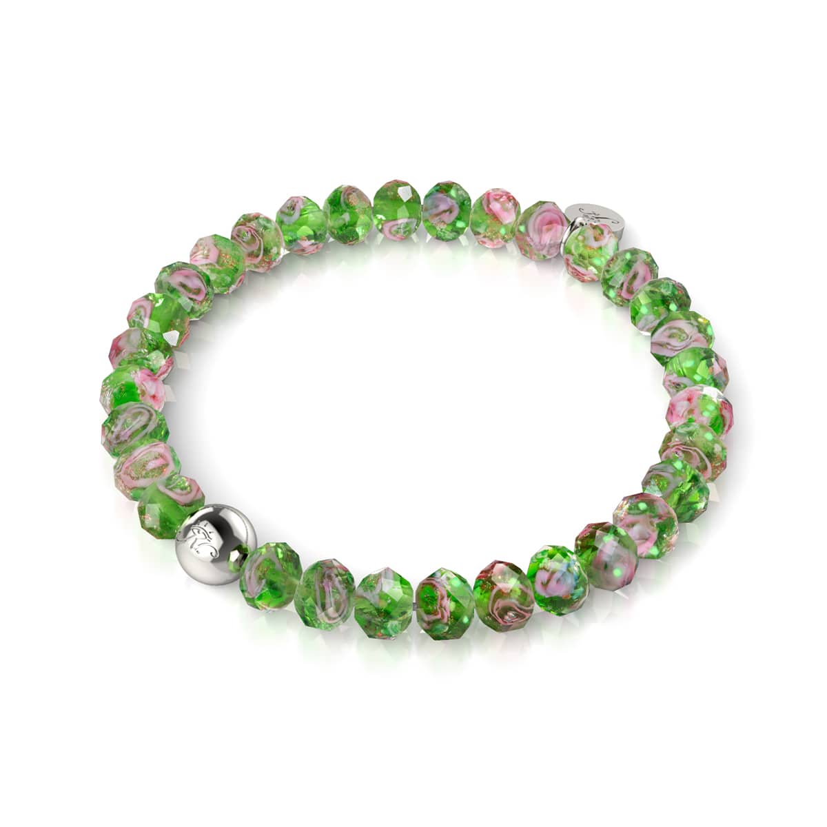 Bracelet en diamants en verre Firefly | Zinnia vert