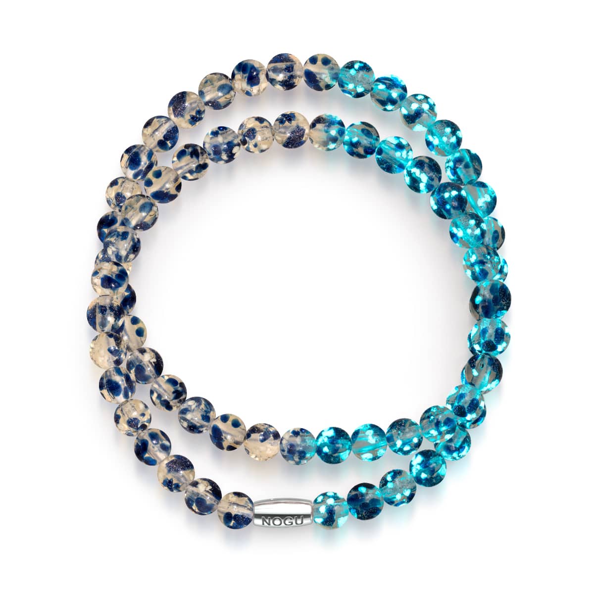 Indigo Dunes | Argent sterling 925 | Enveloppe en verre Firefly