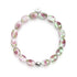 Roses roses | Argent sterling 925 | Bracelet de jardin en verre Firefly