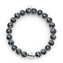 Bracelet en verre Firefly | Argent sterling 925 | Noir absolu