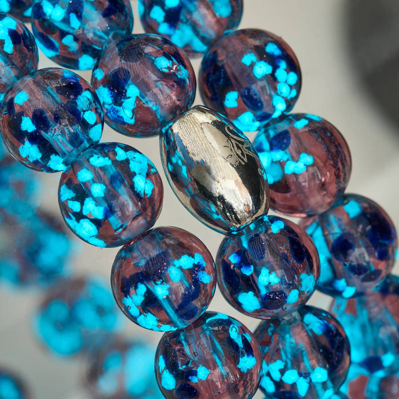 Purple Elixir | Argent sterling 925 | Bracelet en verre Firefly