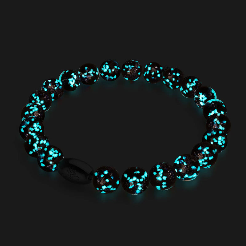 Purple Elixir | Argent sterling 925 | Bracelet en verre Firefly