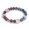 Purple Elixir | Bracelet en verre Firefly Glass x cœurs en verre de Murano