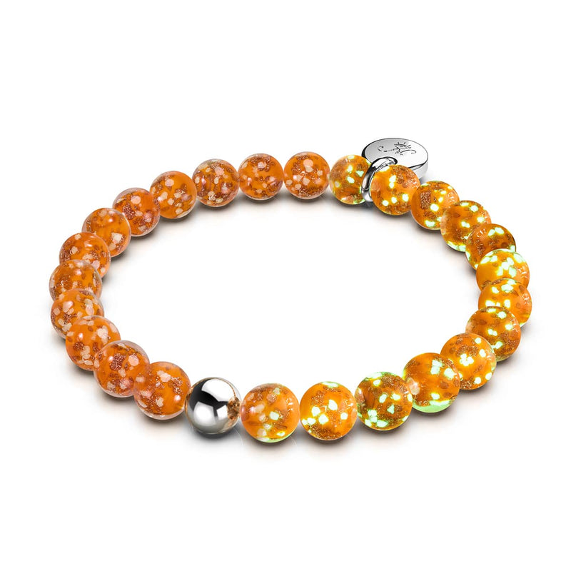 mandarine | Argent sterling .925 | Bracelet Verre Luciole