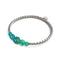 Sarcelle | Argent | Bracelet Cascade de Verre Luciole