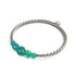 Teal | Silver | Firefly Glass Cascade Bracelet